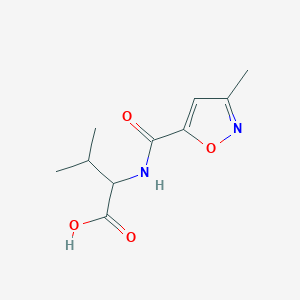 molecular formula C10H14N2O4 B7524949 3-Methyl-2-[(3-methyl-1,2-oxazole-5-carbonyl)amino]butanoic acid 