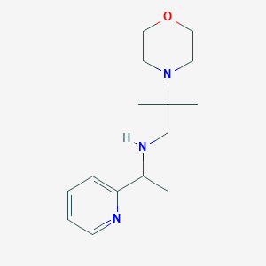 2-methyl-2-morpholin-4-yl-N-(1-pyridin-2-ylethyl)propan-1-amine