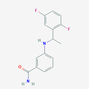 3-[1-(2,5-Difluorophenyl)ethylamino]benzamide