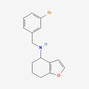 N-[(3-bromophenyl)methyl]-4,5,6,7-tetrahydro-1-benzofuran-4-amine