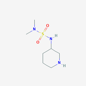 molecular formula C7H17N3O2S B7525038 3-(Dimethylsulfamoylamino)piperidine 