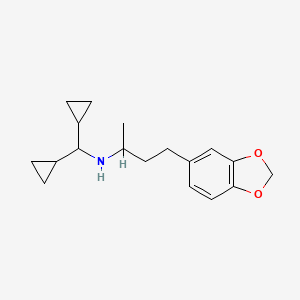 4-(1,3-benzodioxol-5-yl)-N-(dicyclopropylmethyl)butan-2-amine