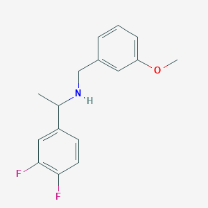 molecular formula C16H17F2NO B7525080 1-(3,4-difluorophenyl)-N-[(3-methoxyphenyl)methyl]ethanamine 