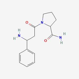 1-(3-Amino-3-phenylpropanoyl)pyrrolidine-2-carboxamide