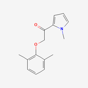 molecular formula C15H17NO2 B7525177 2-(2,6-Dimethylphenoxy)-1-(1-methylpyrrol-2-yl)ethanone 