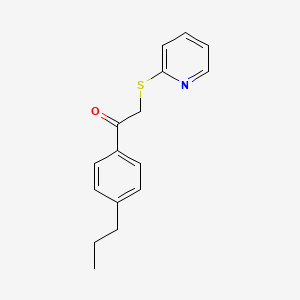 1-(4-Propylphenyl)-2-pyridin-2-ylsulfanylethanone