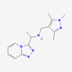 1-([1,2,4]triazolo[4,3-a]pyridin-3-yl)-N-[(1,3,5-trimethylpyrazol-4-yl)methyl]ethanamine