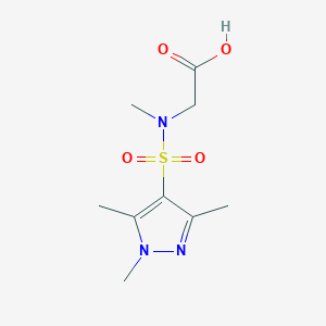 2-[Methyl-(1,3,5-trimethylpyrazol-4-yl)sulfonylamino]acetic acid