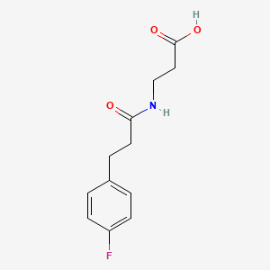 3-[3-(4-Fluorophenyl)propanoylamino]propanoic acid