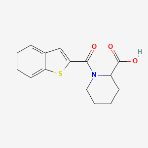 1-(1-Benzothiophene-2-carbonyl)piperidine-2-carboxylic acid