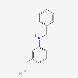 molecular formula C14H15NO B7525233 (3-(Benzylamino)phenyl)methanol 