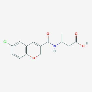 3-[(6-chloro-2H-chromene-3-carbonyl)amino]butanoic acid