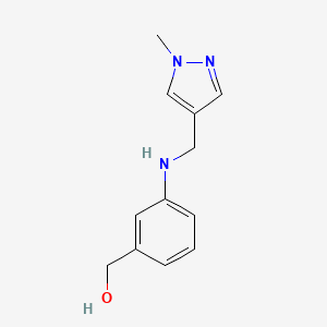 [3-[(1-Methylpyrazol-4-yl)methylamino]phenyl]methanol