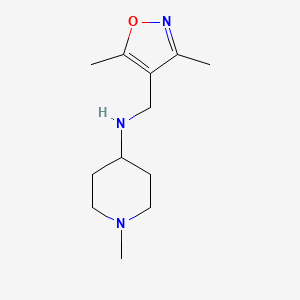 N-[(3,5-dimethyl-1,2-oxazol-4-yl)methyl]-1-methylpiperidin-4-amine