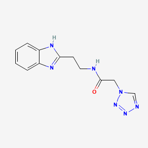 N-[2-(1H-benzimidazol-2-yl)ethyl]-2-(tetrazol-1-yl)acetamide