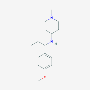 N-[1-(4-methoxyphenyl)propyl]-1-methylpiperidin-4-amine