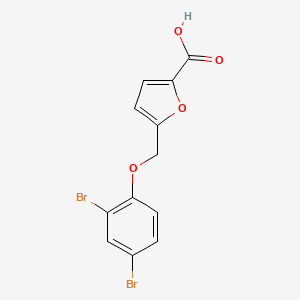 5-[(2,4-Dibromophenoxy)methyl]furan-2-carboxylic acid