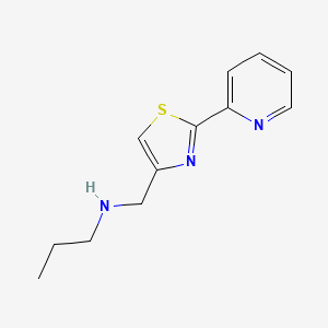 N-[(2-pyridin-2-yl-1,3-thiazol-4-yl)methyl]propan-1-amine