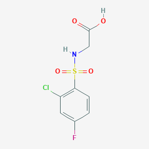 2-[(2-Chloro-4-fluorophenyl)sulfonylamino]acetic acid