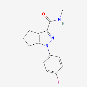 1-(4-fluorophenyl)-N-methyl-5,6-dihydro-4H-cyclopenta[c]pyrazole-3-carboxamide