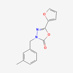 5-(Furan-2-yl)-3-[(3-methylphenyl)methyl]-1,3,4-oxadiazol-2-one