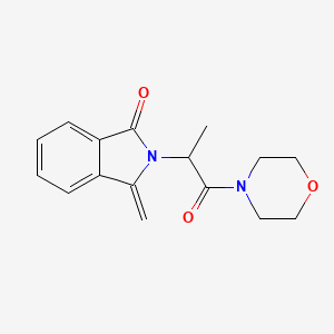 3-Methylidene-2-(1-morpholin-4-yl-1-oxopropan-2-yl)isoindol-1-one