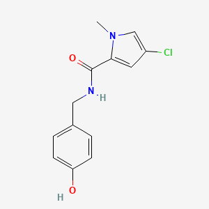 4-chloro-N-[(4-hydroxyphenyl)methyl]-1-methylpyrrole-2-carboxamide