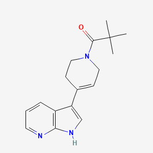 2,2-dimethyl-1-[4-(1H-pyrrolo[2,3-b]pyridin-3-yl)-3,6-dihydro-2H-pyridin-1-yl]propan-1-one