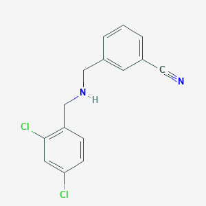 3-[[(2,4-Dichlorophenyl)methylamino]methyl]benzonitrile