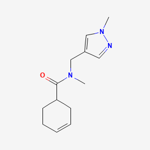 N-Methyl-N-((1-methyl-1H-pyrazol-4-yl)methyl)cyclohex-3-enecarboxamide