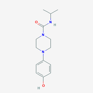 4-(4-hydroxyphenyl)-N-propan-2-ylpiperazine-1-carboxamide