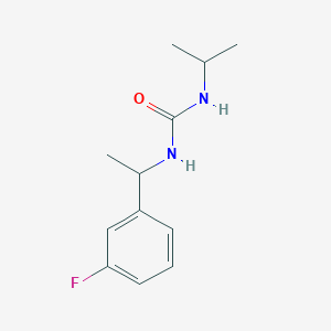 1-[1-(3-Fluorophenyl)ethyl]-3-propan-2-ylurea