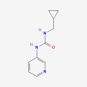 molecular formula C10H13N3O B7525621 1-(Cyclopropylmethyl)-3-pyridin-3-ylurea 