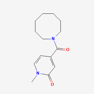 molecular formula C14H20N2O2 B7525634 4-(Azocane-1-carbonyl)-1-methylpyridin-2-one 