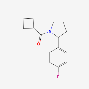 molecular formula C15H18FNO B7525664 Cyclobutyl-[2-(4-fluorophenyl)pyrrolidin-1-yl]methanone 