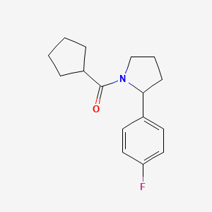 molecular formula C16H20FNO B7525705 Cyclopentyl-[2-(4-fluorophenyl)pyrrolidin-1-yl]methanone 