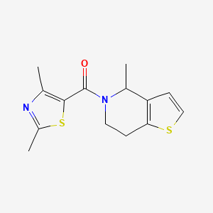 (2,4-dimethyl-1,3-thiazol-5-yl)-(4-methyl-6,7-dihydro-4H-thieno[3,2-c]pyridin-5-yl)methanone