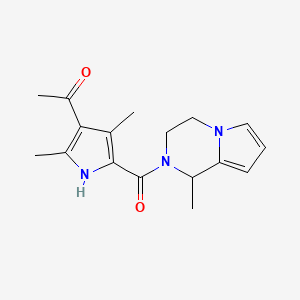 1-[2,4-dimethyl-5-(1-methyl-3,4-dihydro-1H-pyrrolo[1,2-a]pyrazine-2-carbonyl)-1H-pyrrol-3-yl]ethanone