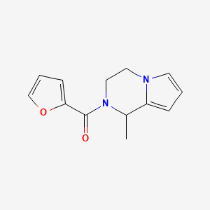 molecular formula C13H14N2O2 B7525773 furan-2-yl-(1-methyl-3,4-dihydro-1H-pyrrolo[1,2-a]pyrazin-2-yl)methanone 