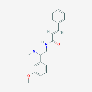 (E)-N-[2-(dimethylamino)-2-(3-methoxyphenyl)ethyl]-3-phenylprop-2-enamide