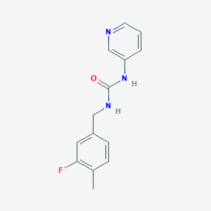 1-[(3-Fluoro-4-methylphenyl)methyl]-3-pyridin-3-ylurea