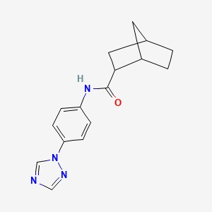 N-[4-(1,2,4-triazol-1-yl)phenyl]bicyclo[2.2.1]heptane-2-carboxamide