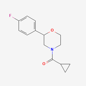 Cyclopropyl-[2-(4-fluorophenyl)morpholin-4-yl]methanone