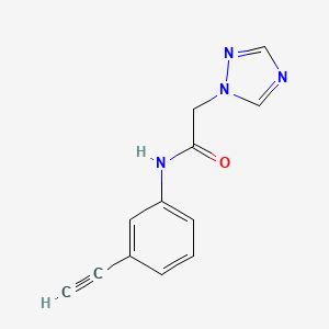 N-(3-ethynylphenyl)-2-(1,2,4-triazol-1-yl)acetamide