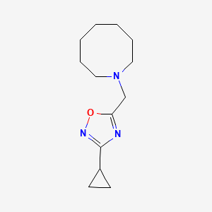 5-(Azocan-1-ylmethyl)-3-cyclopropyl-1,2,4-oxadiazole