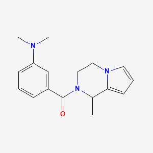 [3-(dimethylamino)phenyl]-(1-methyl-3,4-dihydro-1H-pyrrolo[1,2-a]pyrazin-2-yl)methanone