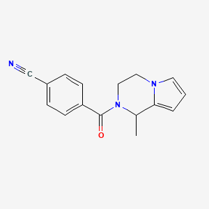 4-(1-methyl-3,4-dihydro-1H-pyrrolo[1,2-a]pyrazine-2-carbonyl)benzonitrile