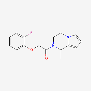 2-(2-fluorophenoxy)-1-(1-methyl-3,4-dihydro-1H-pyrrolo[1,2-a]pyrazin-2-yl)ethanone