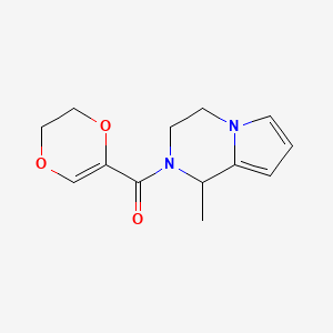 molecular formula C13H16N2O3 B7525884 2,3-dihydro-1,4-dioxin-5-yl-(1-methyl-3,4-dihydro-1H-pyrrolo[1,2-a]pyrazin-2-yl)methanone 