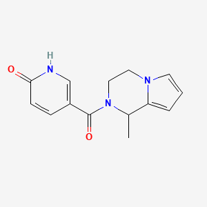 5-(1-methyl-3,4-dihydro-1H-pyrrolo[1,2-a]pyrazine-2-carbonyl)-1H-pyridin-2-one